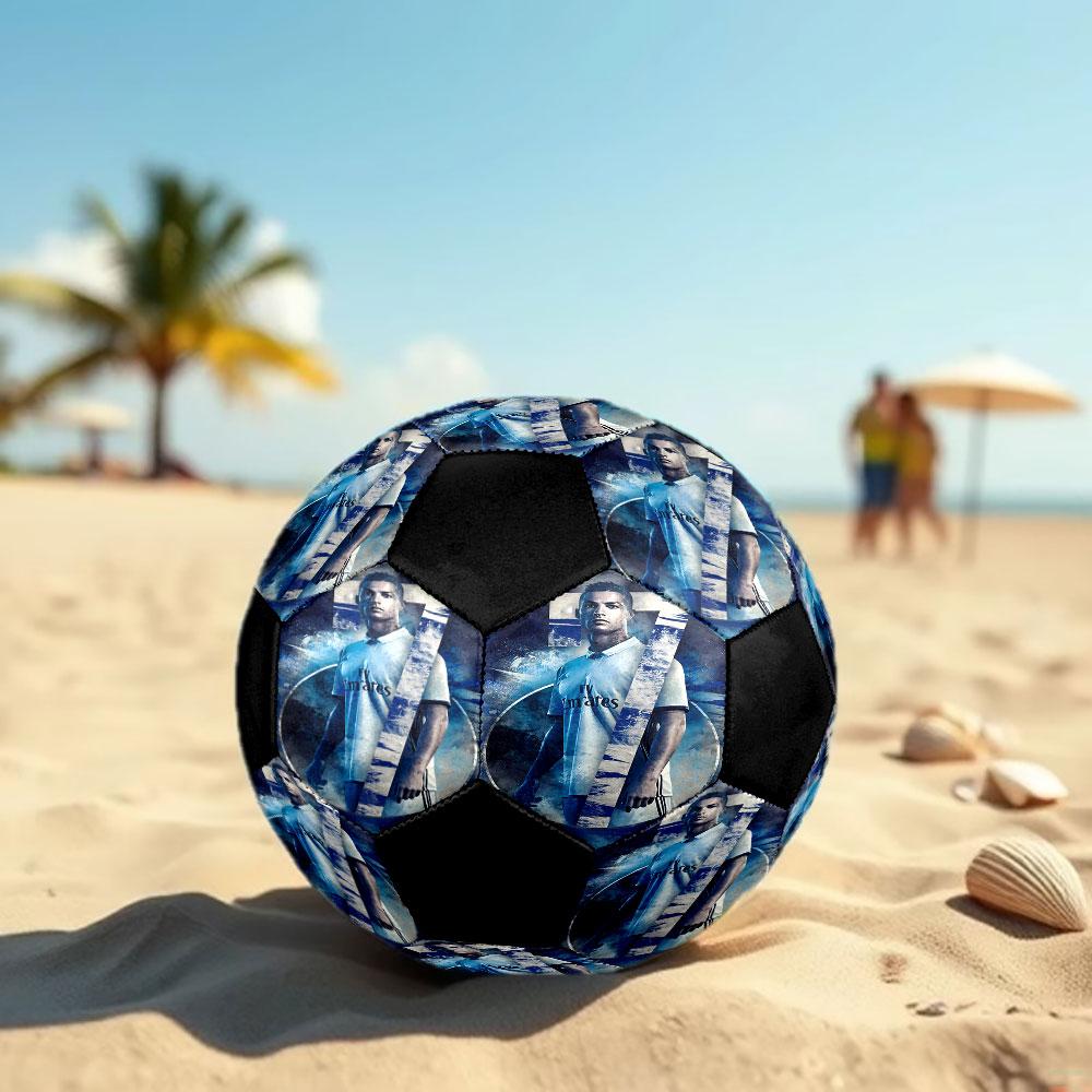 1 pz Pallone da Calcio CR7 Misura 5 Pallone da Calcetto Indoor alla Moda Colorato Gioco in Giardino - Ottimo Regalo per Appassionati di Sport HE29