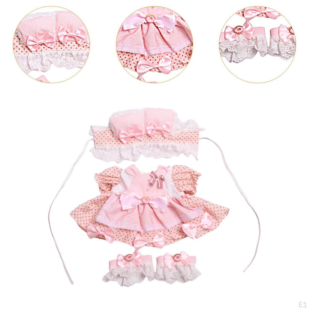 38cm Pendant Doll Clothes Fashion Clothing Little Girls Gift DIY Dress up Toy Party Favor