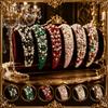 Baroque Rhinestone Headband Shiny Color Drill Hair Accessories Vintage Crown Headband Hair Clip Sparkling Hair Hoop Band