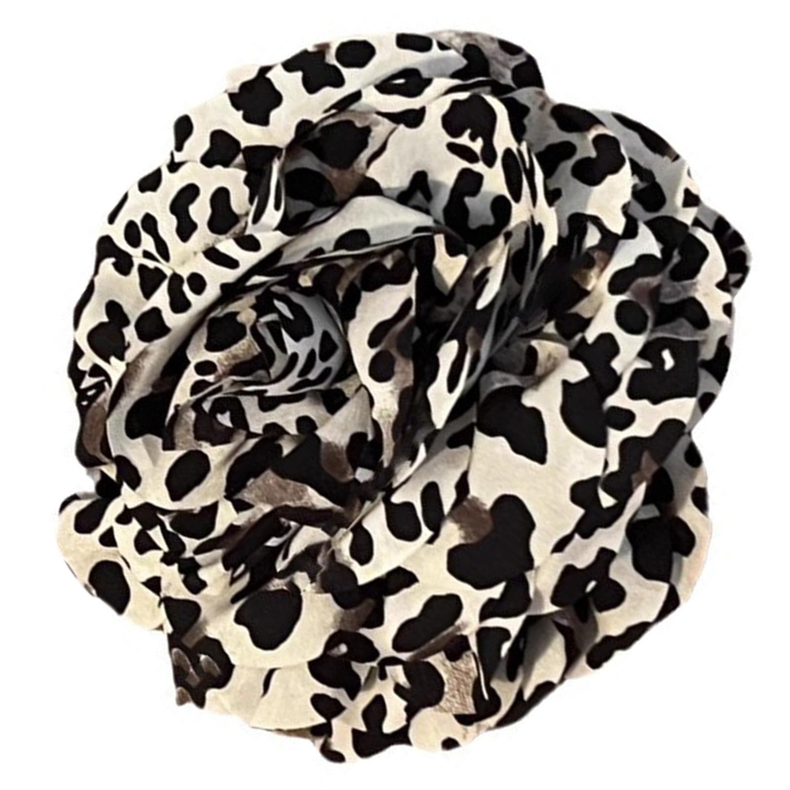 

Стильная заколка для волос с леопардовым узором, популярная большая заколка-краб с цветком, нескользящий зажим для волос, аксессуар для укладки волос для женщин и девушек A