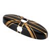 Union Jack UK Flag Rear View Mirror Cover for MINI Cooper R55 R56 R57 Black/Gold