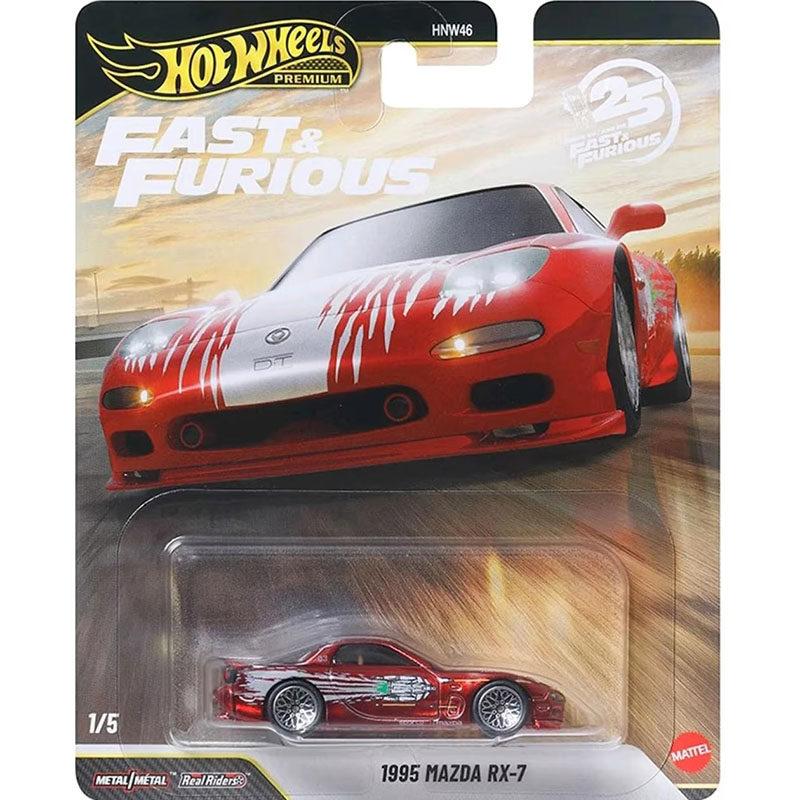 Hot Wheels HNW46-P Fast & Furious,Mazda RX-7 Chevy Honda Chevelle Lamborghini,1:64 Die-Cast Model,Collector's Gift Toys for kids
