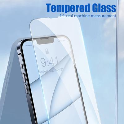5PCS Protective Glass for iPhone 16 15 14 13 12 11 Pro Max Mini Plus Screen Protector for iPhone X XR XS SE 2020 2025 7 8 6 6S