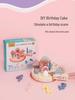 CPCCE Pretend Play Wooden Birthday Cake Toy Set for Kids