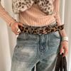 Harajuku Leopard Print Belt Korean Style Jeans Waistband Trouser Decoration  Fluffy Waist Belt