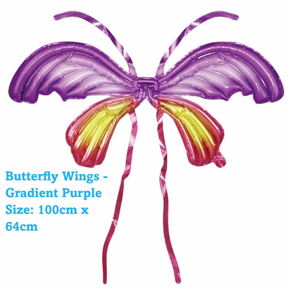 Party Balloon Inflatable Angel Wing Balloon Colorful Fairy Wing Balloon Back Hanging Balloon DIY Decor