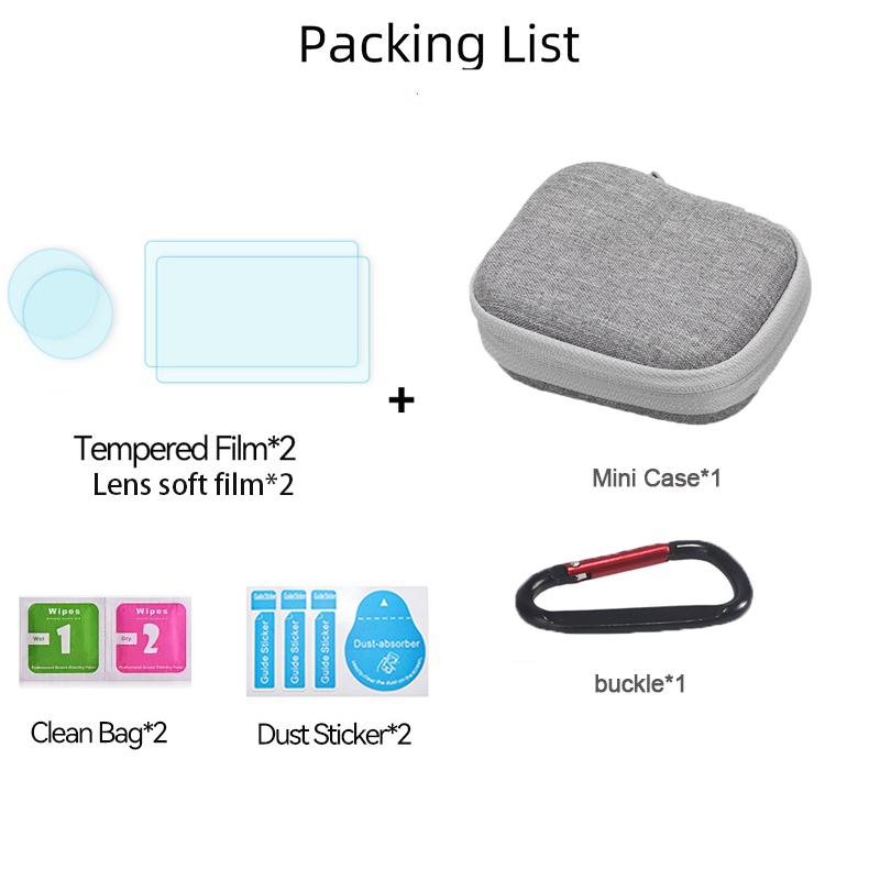 Small Storage Bag for DJI OSMO Nano Tempered Glass Screen Protector Carrying Case Travel Bag for DJI OSMO Nano Accessories