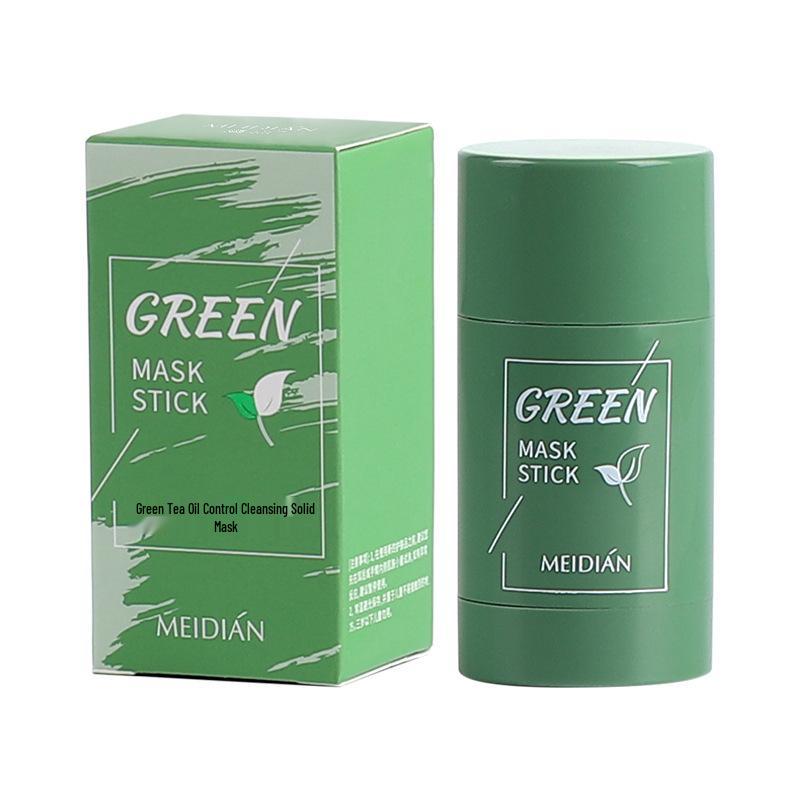 Очищающая грязевая маска-стик для пор Meidian с зеленым чаем Eggplant Version