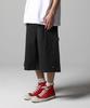 Garment Dyed Overlength Twill Shorts Black