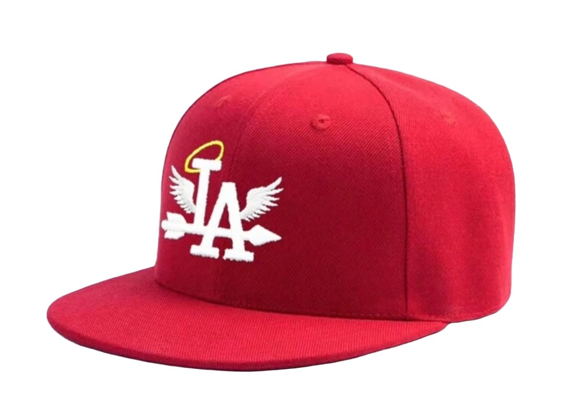 

Sproutsy Snapback Cap, Flat Visor, Kids, LA Logo (JP, Number Size, 55.0 cm, Red)