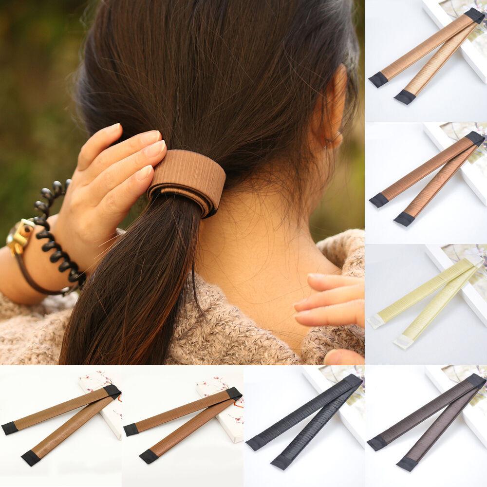 Trendy Korean Version Geometric Bun Maker 21cm Hair Accessory Fabric Material