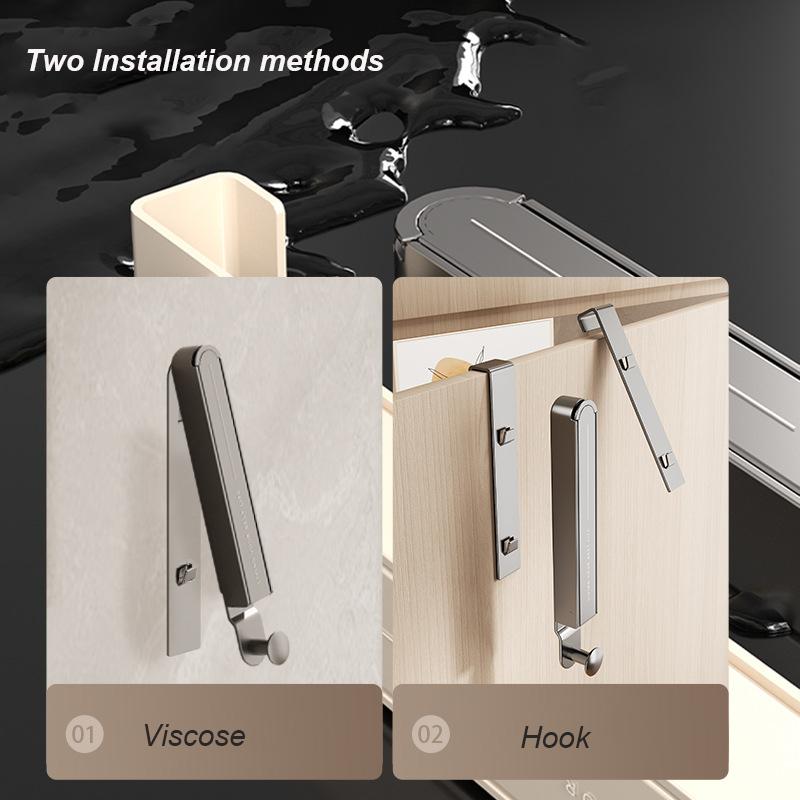 No Drilling Folding Clothes Drying Rack Towel Hooks Punch-Free Coat Rack Hat Wall Hanger Adhesive Wall Hooks Storage Hanging