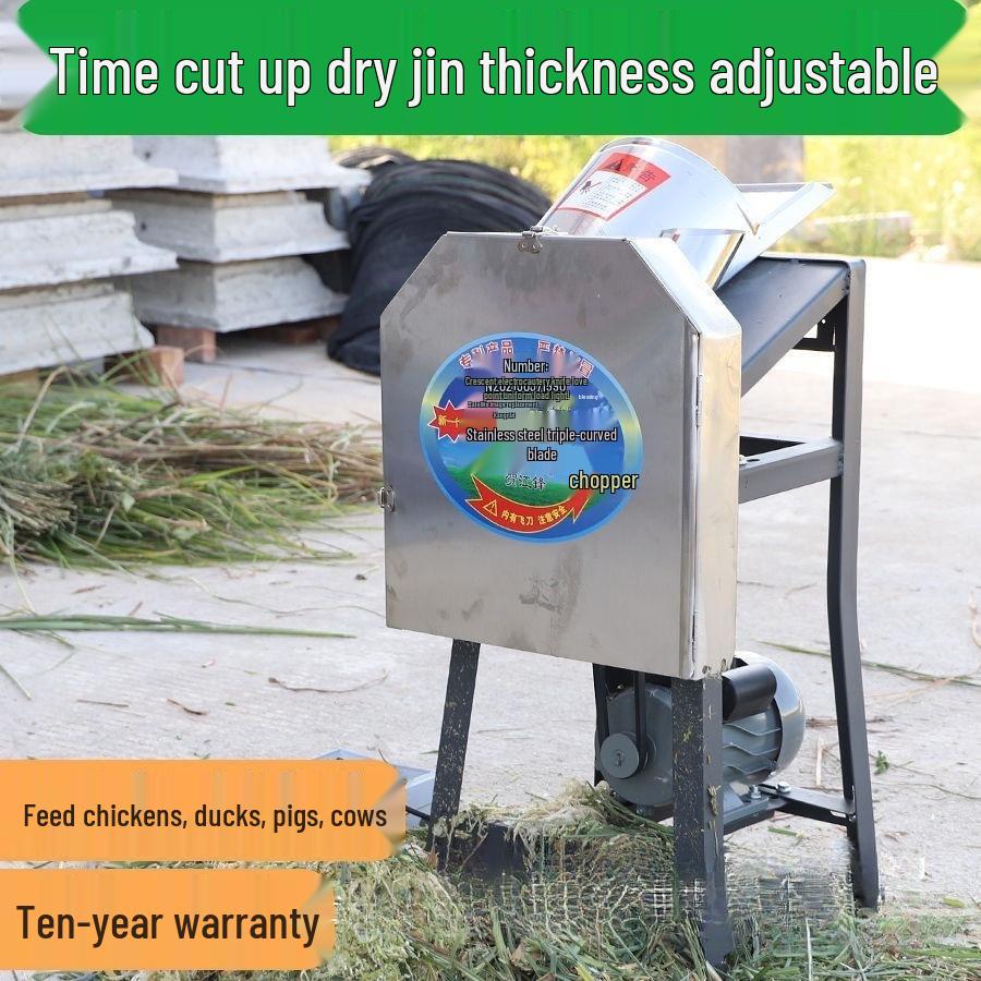Electric Grass Cutter & Chaff Grinder for Livestock Feed