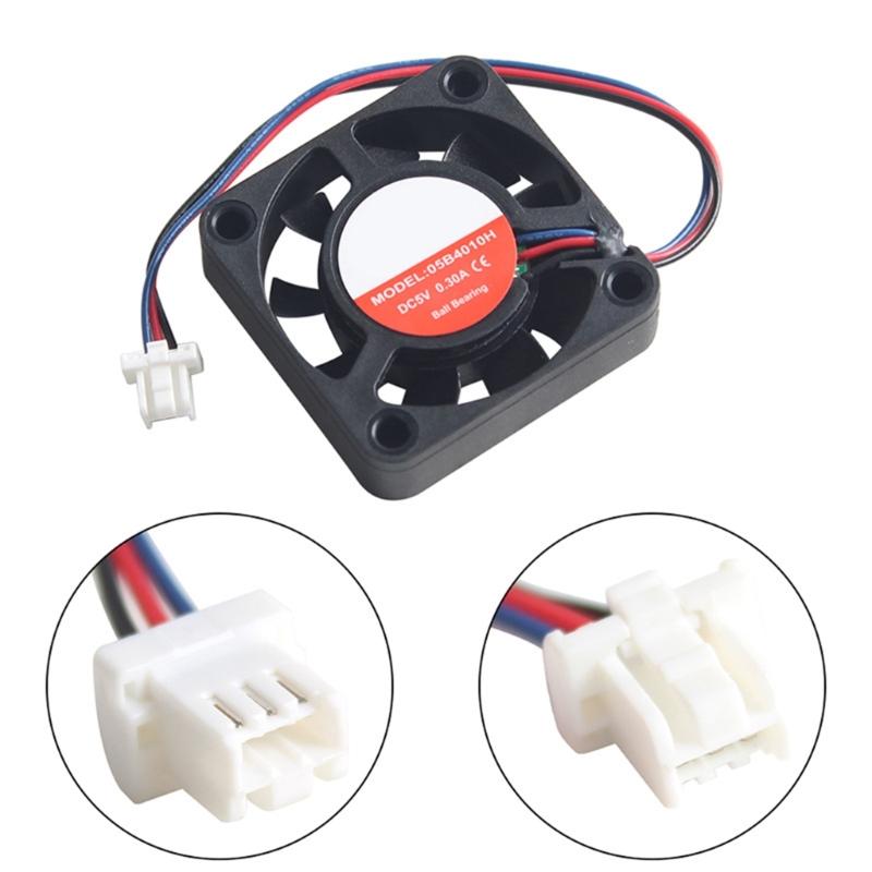 Für MK4/XL Hotend Lüfter 4010 Kühllüfter Ersatzlager Kühler Lüfter 40x40x10mm 5V 3-adrig Hohe Geschwindigkeit 3D-Drucker