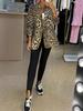 Women's Autumn 2025 Leopard Print Slimming Jacket Suit