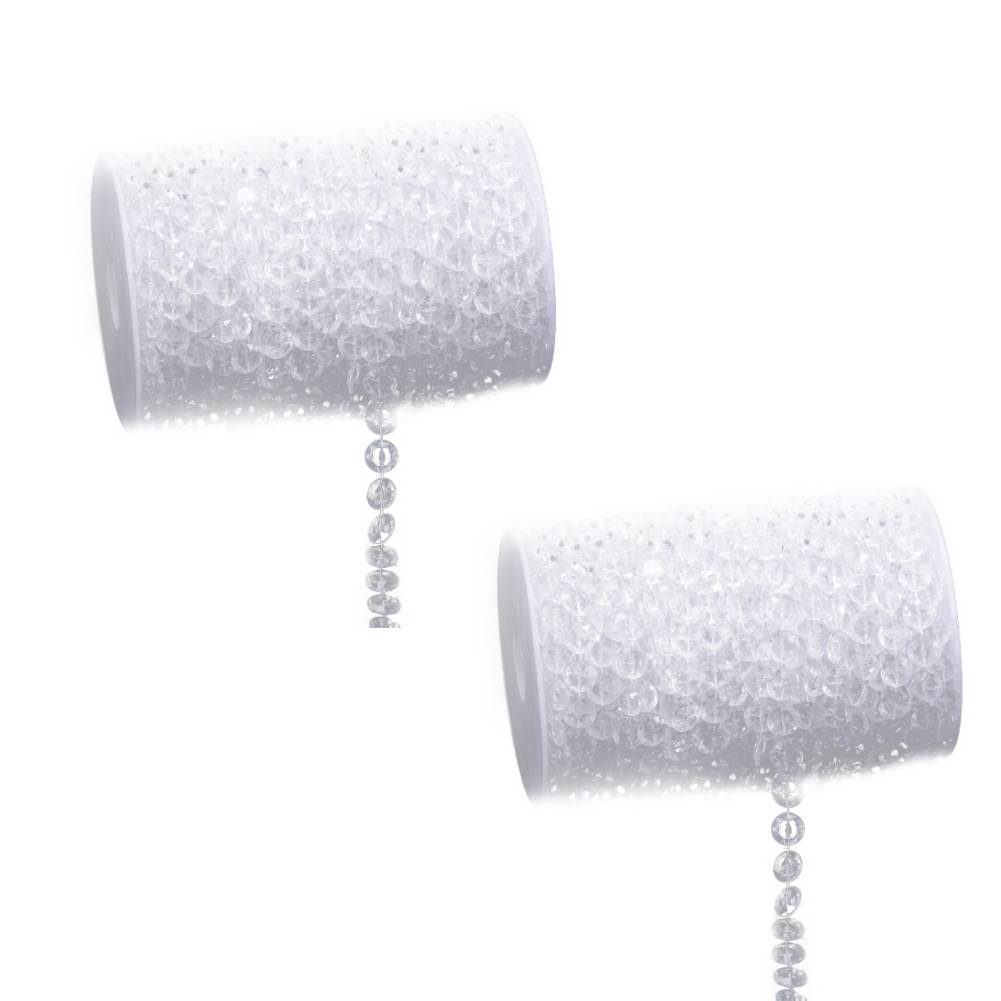 10m/Rolle Acryl Kristall Tür Schnur Perlenvorhang Elegant Exquisit Mode Transparent Kunsthandwerk DIY Hochzeitsparty Dekoration