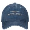 Unisex Women Moto Guzzi Motorcycle Racing Motorcross Baseball Caps Classic Distressed Washed Dad Hat Adjustable