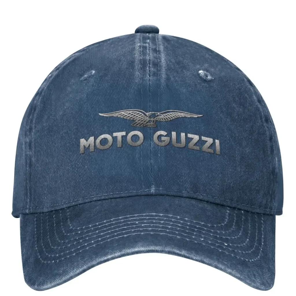 Unisex Women Moto Guzzi Motorcycle Racing Motorcross Baseball Caps Classic Distressed Washed Dad Hat Adjustable
