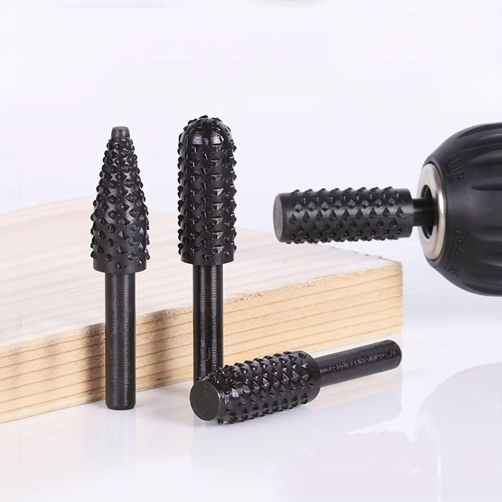 20 Pcs Wood Drilling Electric Grinding Head Tool Carving Rotary Rasp File  Rotary File