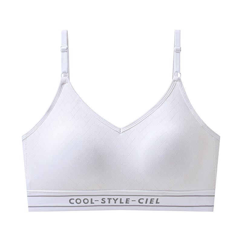 Summer Thin Seamless Vest Type Sports Development Period Child Anti-light Comfortable Breathable High School Student Bra