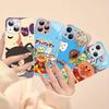 Children Anime A-Anpanman Tempered Glass For Iphone 14 13 12 11 Pro Mini XS MAX 14Plus X XS XR Cover