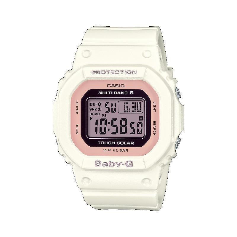 Casio Men s Resin 200M Water Resistant Shock Resistant Alarm Quartz Watch BGD-5000U-7D белый