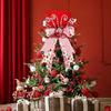 Christmas Tree Hat Made of Washable Cloth Foldable Bow and Style