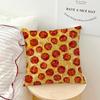 Funny Food Fried Egg Pizza Waffle cushion Living Room Bedroom Headboard Backrest Cushion Square Cushion Nap Time Pillow Case