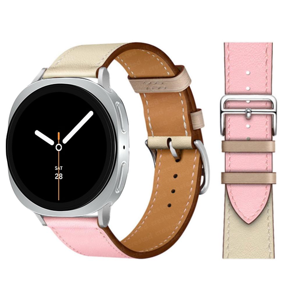 Exquisite leather band For Samsung Galaxy Watch 8 strap 40mm 44mm metal buckle Bracelet correa Galaxy Watch 8 classic 46mm bands