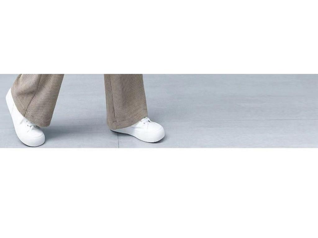Damen Cord-Fließende Weitbeinige Hose - Große Größen, Einfarbige, Frühling/Herbst
