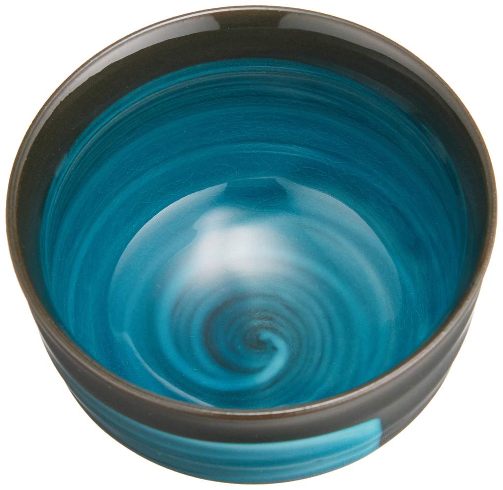 Kaju Al Life Mino Ware Rokubei Sencha Bowl Emerald K11245 160ml