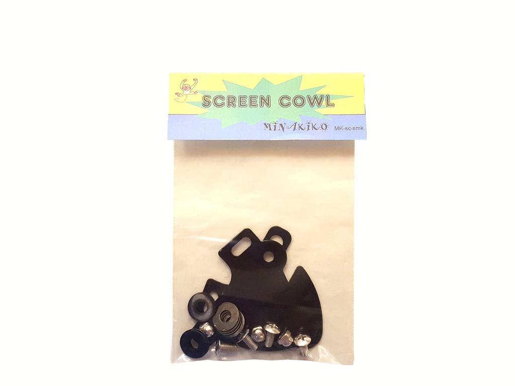 Universal Motorcycle Windshield Cowl [Transparent Clear] Visor Windscreen Cowl MINAKIKO