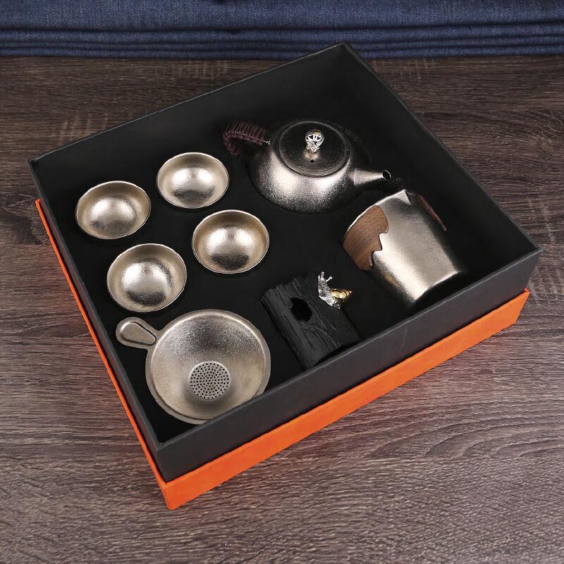 Xinkeh 8-Piece Titanium Portable Outdoor Travel Tea Set