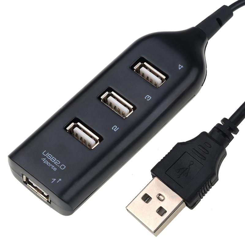 Car Socket Splitter USB 2.0 Hight Speed 4 Port USB Hub Socket Splitter Adapter for PC Computer Office Home Phone Auto