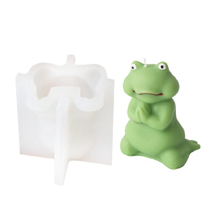 Use Friendly Candle Silicone Frogs Molds Easy Release Frogs Shaped Candle Silicone Molds for Handmade Candle and Soaps