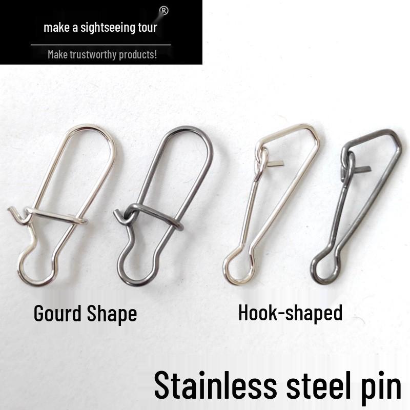 8-Shape Stainless Steel Enhanced Pin Connector Swivel for Lures and Soft Baits