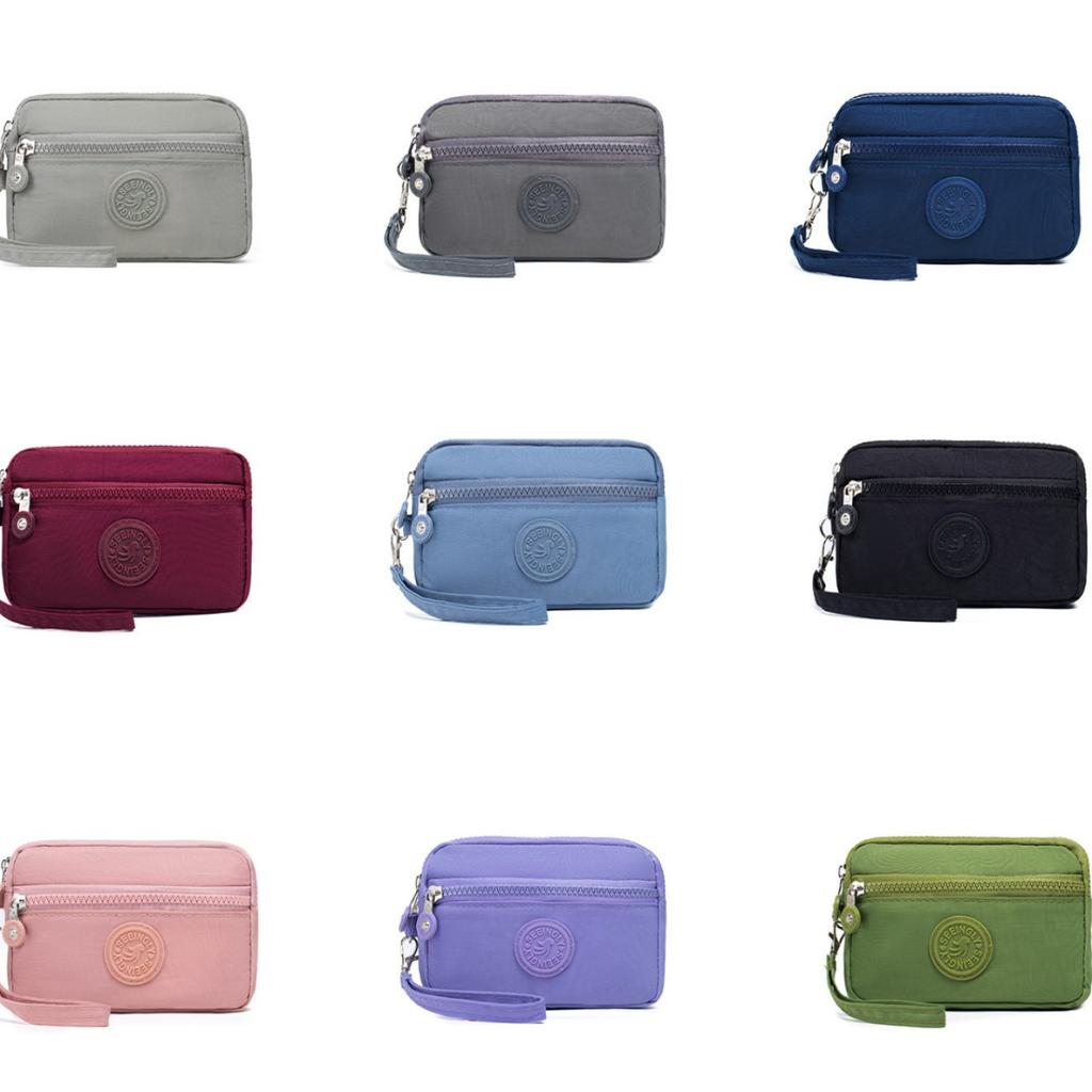 New women nylon large-capacity wallet girl waterproof mobile phone bag men coin purse