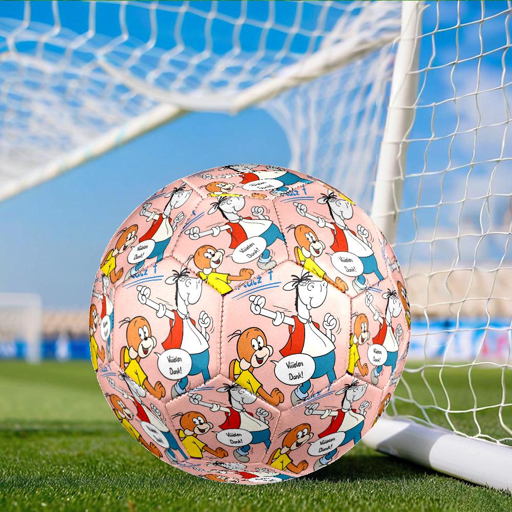 Christmas Celebration ?ffle und Pferdle Size 5 Soccer Ball,Indoor/Outdoor Suitable for Training Matches Tournaments Practice Games Gift for Fan