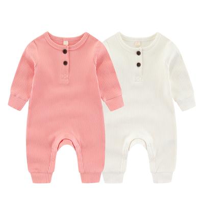 2PCS New Baby Boy Girl Tights Cotton Solid Texture Long Sleeve Jumpsuit Spring and Autumn Toddler Baby Jumpsuit Spring Autumn