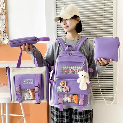 Γυναικεία σχολική τσάντα πλάτης Kawaii Χαριτωμένα σχολικές τσάντες για κορίτσια