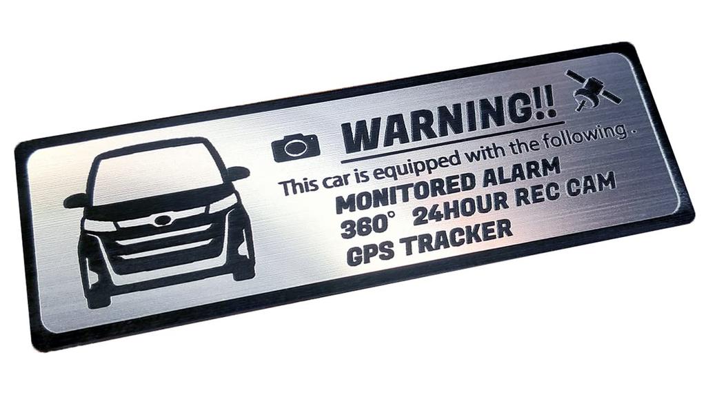 [Honami Works] NOAH 90 Series Standard Body Security Emblem 24-hour Monitoring Drive Recorder GPS Tracker Sticker
