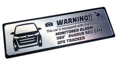 [Honami Works] NOAH 90 Series Standard Body Security Emblem 24-hour Monitoring Drive Recorder GPS Tracker Sticker