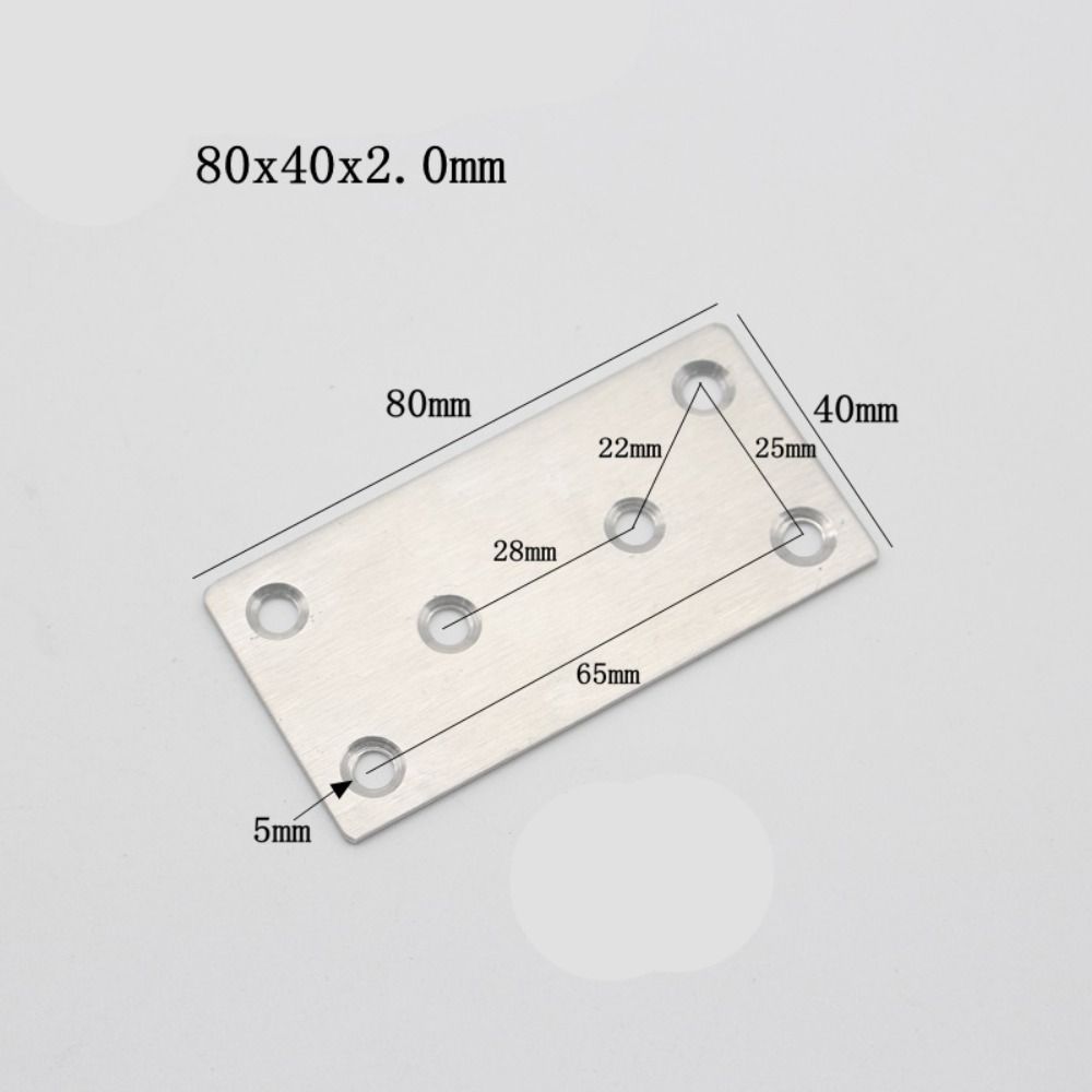 10Pcs/set Stainless Steel Flat Angle Metal Bracket Stand Supporting Furniture Fittings Furniture Corner Connector