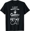Reading Cat Coffee Nerd Coffee Lover Tshirt