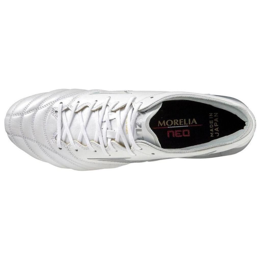 Mizuno Morelia Neo3 III Japan Soccer Cleats 'White Grey' P1GA238004