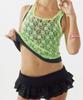 SCULPTOR Eyelet Tutu Mini Skort Black