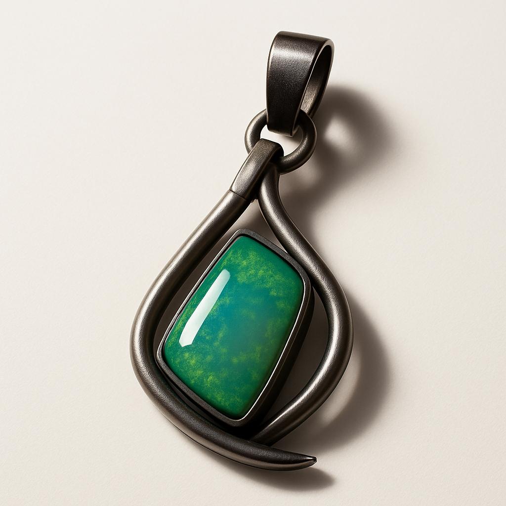 CERTIFIED Natural Australian Opal 39.75 Ct 925 Sterling Silver Fancy Pendant