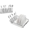 Stainless Steel Utensil Storage Rack Hanging Breathable Cutlery Organizer Drained Chopsticks Holder Fork
