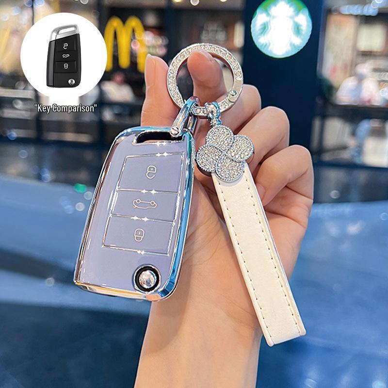 Volkswagen Passat Key Cover for 2017/18 Models - Dedicated SAIC Passat Car Key Shell with Buckle