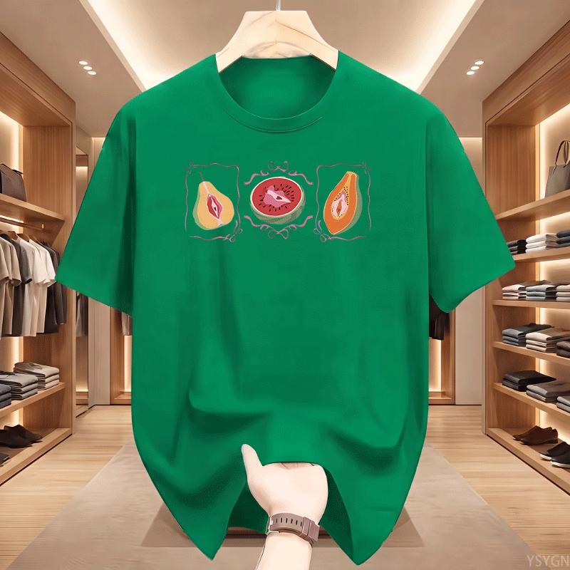 Coquette Vulgar Fruit TShirt Funny Fruit Feminist TShirts Summer Unisex Unisex Ladies Short Sletshirt Unisex Streetwear Tops